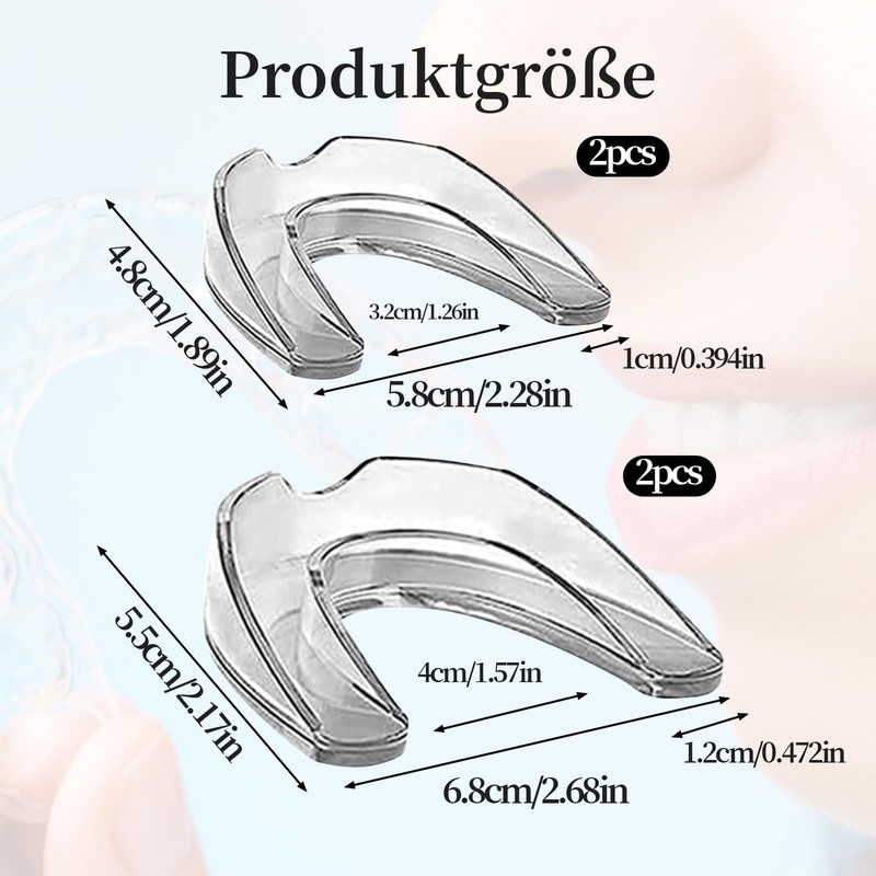 Pack of 4 Grinding Splints for Night, Grinding Splint, Teeth