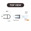 78"(2X39") Shower Door Side Seal Strip for 1/4" for Frameless