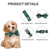 Christmas Collar Dog Cat Collars with Bow Tie Christmas Checked