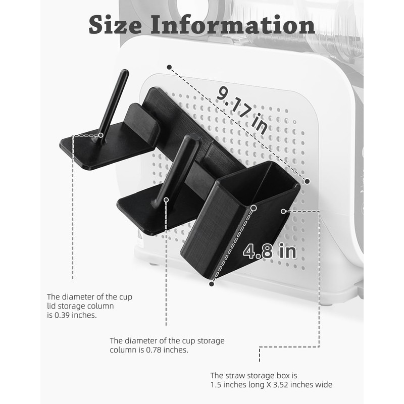 Cup Organizer for Ninja Slushie Machine FS301 & FS300-3-in-1 Side-Mounted