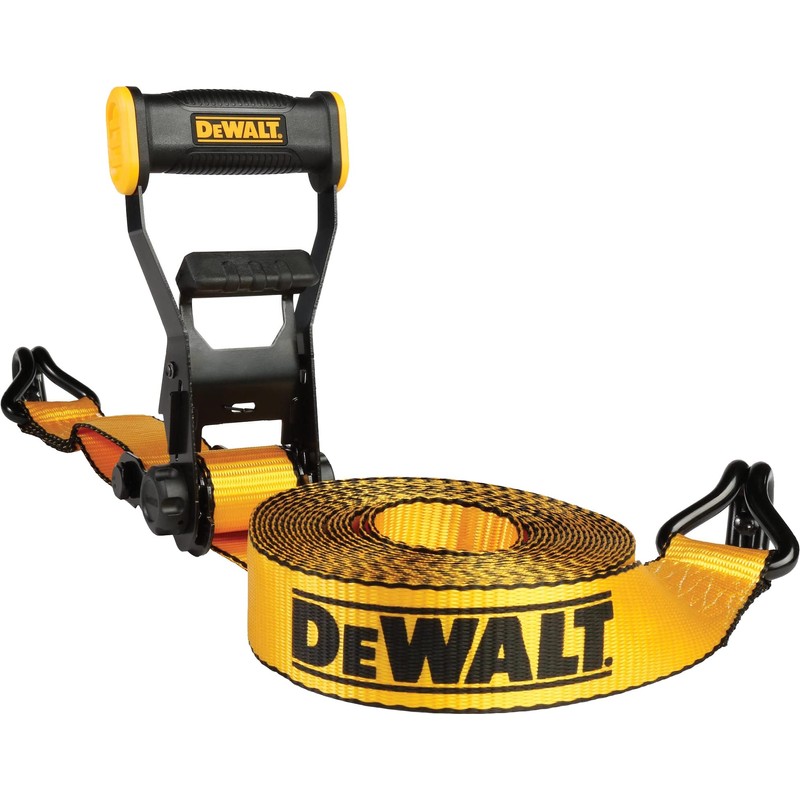 DEWALT DXBC10000J Black/Yellow 2" x 27' Ratchet Tie Down Strap