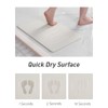 AMOAMI Stone-Bath-Mat, Ultra Absorbent Fast Drying Diatomaceous Earth, Non Slip