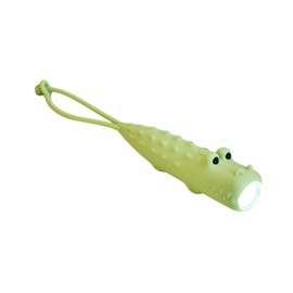 perfeclan Cute LED Flashlight Handheld Light Soft Mini Flash Light Animal Shaped for Party Supplies Camping Kids Hiking Night Fishing, Crocodile