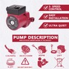 Trupow 3/4" NPT 110V Hot Water 3-Speed Circulation Pump Circulator