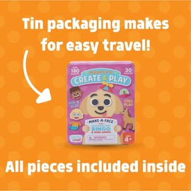 Chuckle & Roar - Magnetic Create & Play - Dress Up Play - On The Go Fun - Tin for Storage - Ages 4 and Up