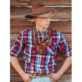 Zeyune 10 Pcs Cowboy Hat Bands Ethnic Western Hat Belts Rural Cowgirl Turquoise Hatbands Beaded Cowboy Hat (Vivid Style)