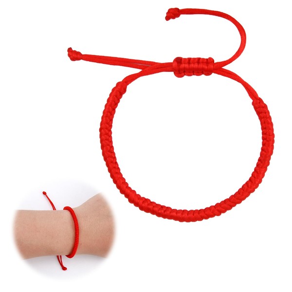 QYHON Red Lucky Bracelet for Men - Tibetan Copper Bracelet,