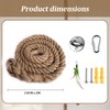 2" x 9.84Ft Cat Climbing Rope with Hook for Ceiling