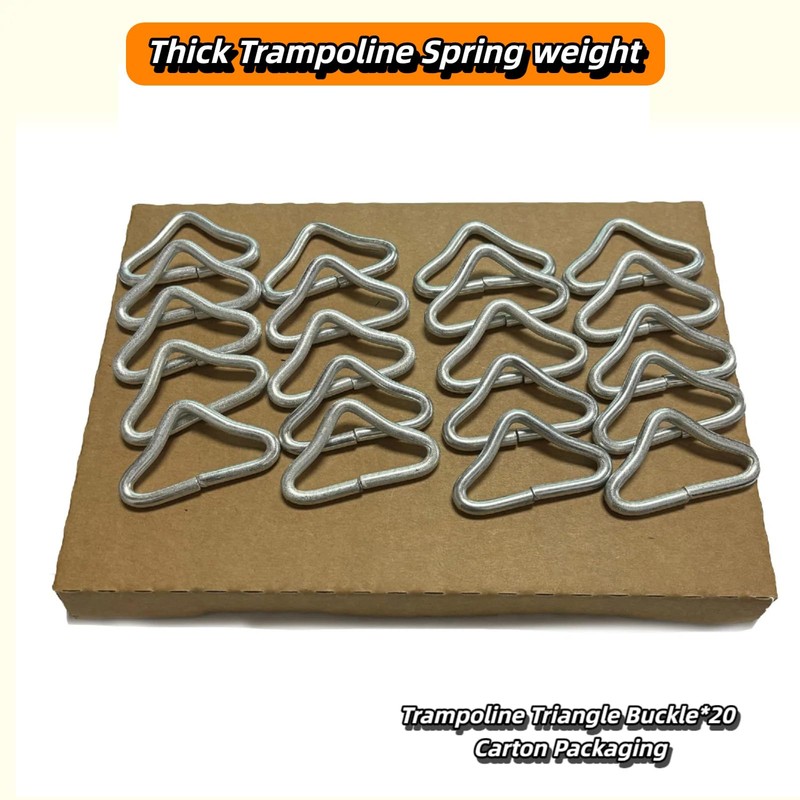 Abiphop 20PCS Trampoline Triangle Buckle Stainless Steel Triangle Ring Buckle