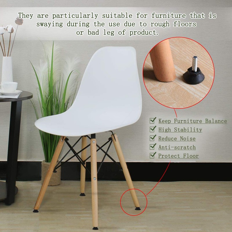 Sourcingmap M6 x 20 x 25mm Furniture Glide Leveling Feet