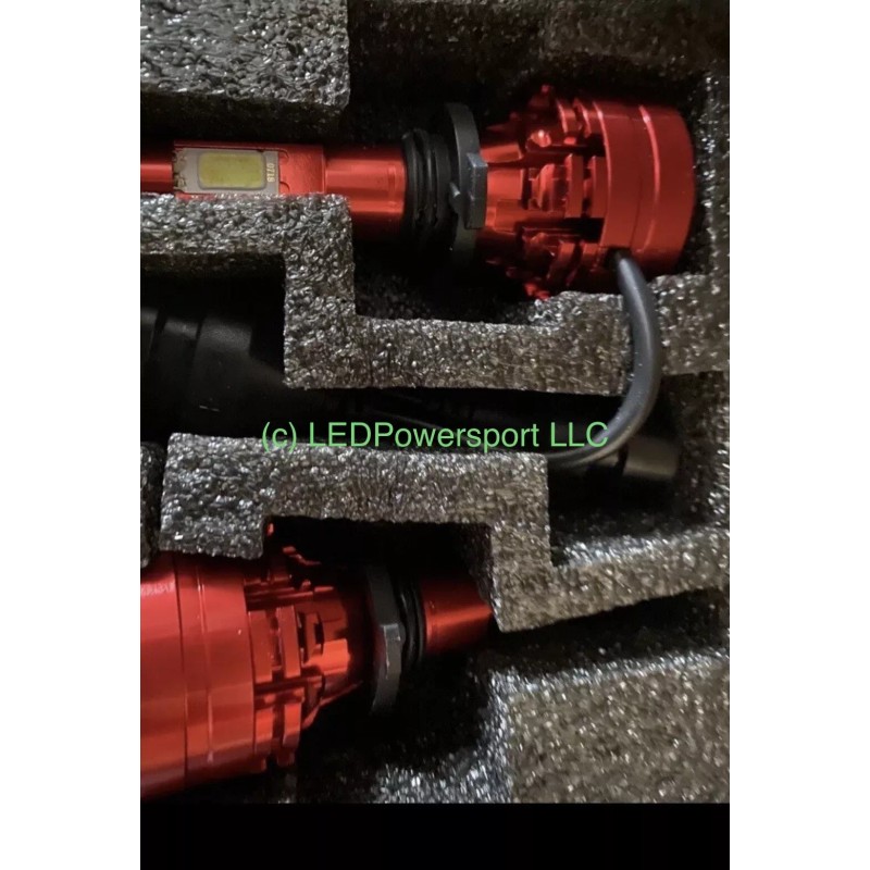 FT H13 9008 POWERSPORT LED Headlight Conversion Kit Bulbs Crisp