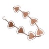 Metal Rain Chain Drainage Function Decorative Heart Shape Wind Chime