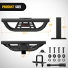 Nilight Universal Hitch Step Textured Black Drop Trailer Hitch Step