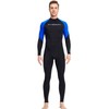 Men One Piece Swimsuit with Back Zipper Quick Dry Long