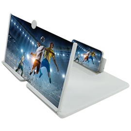 PEARL 16" Bildschirm-Lupe (40,6 cm) zum Vergrößern des Handy-Displays, weiß