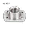 sourcing map 10pcs Weld Nuts M10 x 1.25 Tab Base