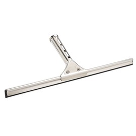 Libman Commercial 190 18" Stainless Steel Squeegee, Natural Vulcanized Rubber Blade, 18" Wide, Silver (Pack of 12)