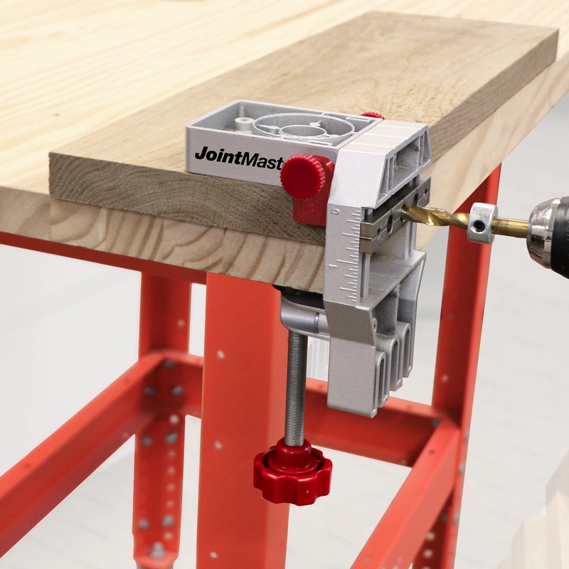 Milescraft 1334 Joint Master – Self-Clamping Aluminum Doweling Jig. Creates