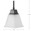 Clifton Heights Collection 7-1/4 in. 1-Light Matte Black Pendant Light