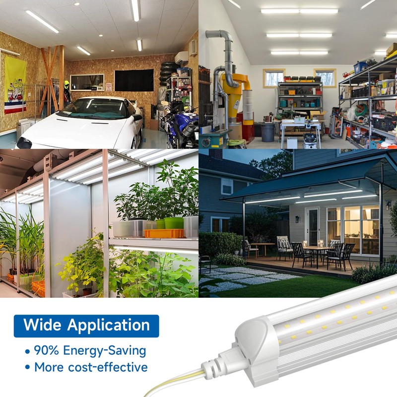 SHINESTAR 4FT Led Shop Lights, 40W 5000LM 5000K LED Shop