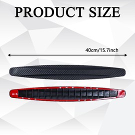 QKYS 2PCS Car Bumper Guard Strip, Scratch-Resistant Anti-Collision Patch, Rubber Car Bumper Protector Trim, Universal for Cars, SUV (Black)