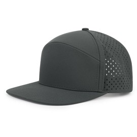 Qlauca Quick Dry Baseball Cap Flat Brim Snapback Hat Sun and Rain Protection Golf Hat for Men Women Darkgrey