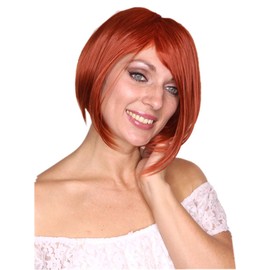 Prettyland Short Straight Wig Bob Trendy Hairstyle Wig Orange-Red C490