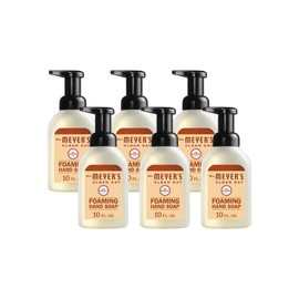 MRS. MEYER'S CLEAN DAY Foaming Hand Soap, Oat Blossom, 10 Fl Oz (Pack of 6)