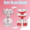6 Shot Glass Dispenser and Holder Party Drink Shot Glass