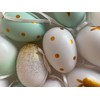 khevga Decorative Easter: Easter Decoration Easter Eggs with Ribbon for
