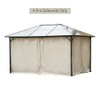 Outsunny 10' x 12' Universal Gazebo Sidewall Set with Panels,