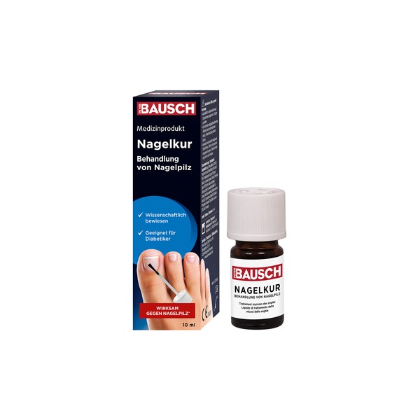 Bausch 0725/65 Nail Treatment for Nail Fungus, Medical Device, 10 ml, Active Ingredient Combination ISK 1320, Unique Formula, Nail Care, Well Tolerated, Suitable for Diabetics