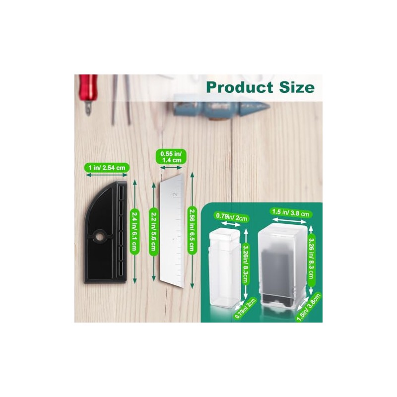 Feekoon 2-1/2" Replacement (10) Blades & (3) Anvils & (2)