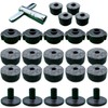 Rhythm Bytes 25pcs Cymbal Replacement Accessories | 10 Cymbal Stand Felts | 5 Quick Release Wing Nuts | 5 Cymbal Sleeves | 4 Clutch Felts & 1 Drum Key T-Shape | Cymbal Stand Parts & Drums Accessories