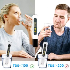 TDS Meter Digital Water Tester,Water Quality Tester,Water Tester with 0-9990 Ppm Measurement Range,Water Quality Meter,TDS Water Quality Testing Pen,Household Tap Water Quality Testing,PH Tester