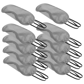 TOVINANNA 4sets Elastic Band Sleep Eye Mask Men's Blindfold Light Blocking Breathable Polyester Mask Perfect for Travel Sleep 10pcs*4