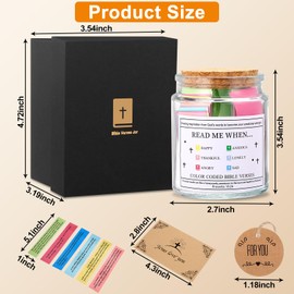 Bible Verse Jar(KJV) - Christian Gifts, Birthday Gifts For Women, Christmas & Mother's Day For Women, Men, Mom, Dad, FriendGift - Prayer & Hope Jar