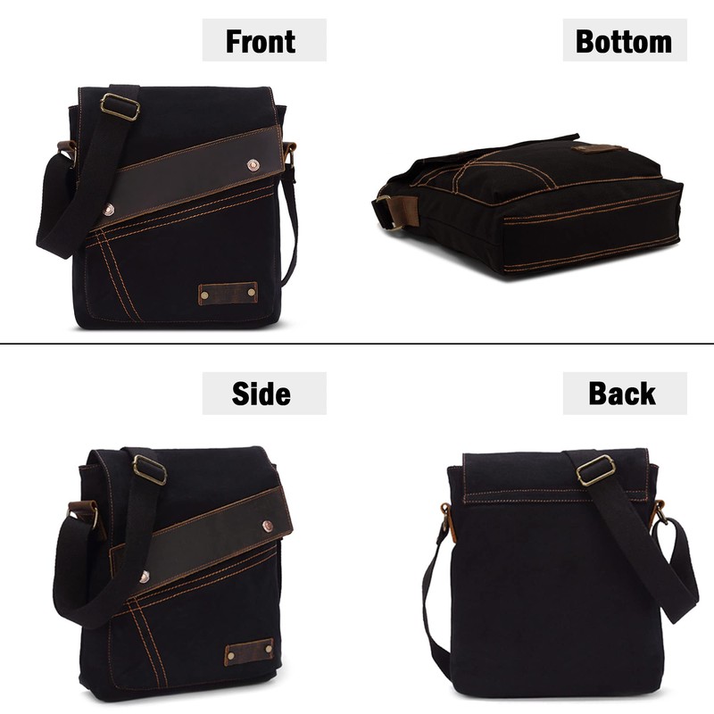 VARLIVOO Retro Men's Shoulder Bag Messenger Bags Work Bag Messenger