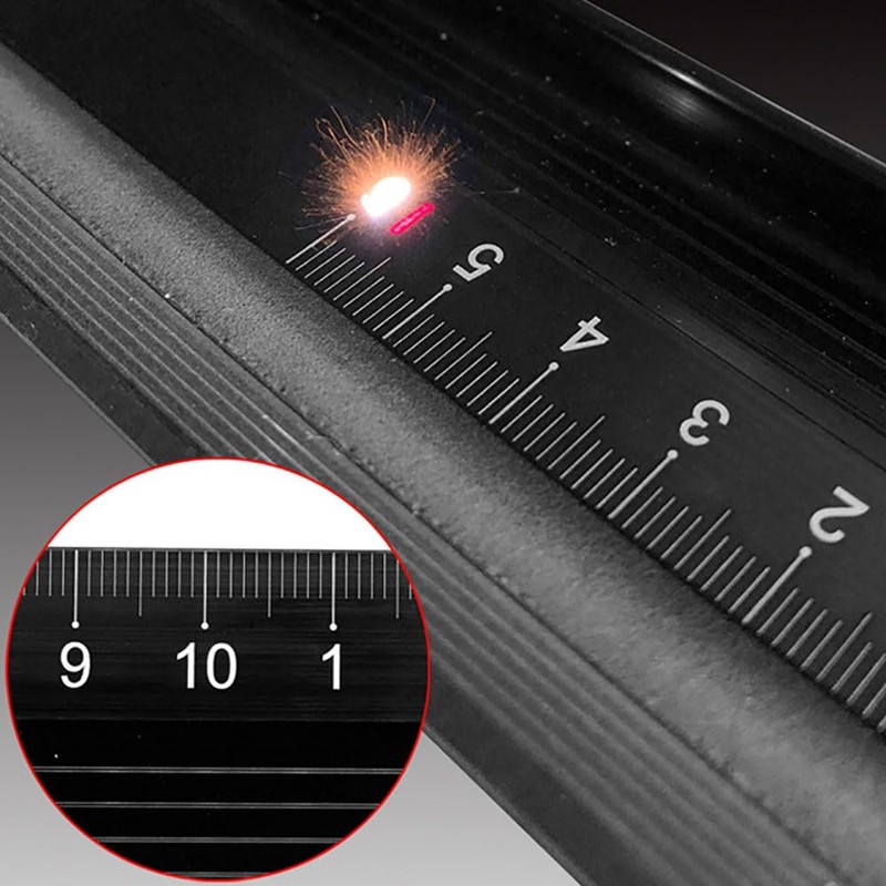 20 cm Aluminium Alloy Ruler, Stainless Steel Ruler for Measurement,