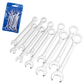 Treki 4-11mm Mini Wrench Sets, 10Pcs Metric Small Combination Wrenches Open End & Box End Wrench Dual-use Mini Ignition Spanner Repair Tool for Automotive Bike Industry Machine Home Appliance
