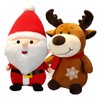 YouYuer Pack of 2 Cuddly Toy Christmas, Christmas Plush Toy,
