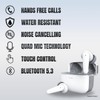 TRON TECH T8 Bluetooth Earbuds, Smart Touch Control, Built-in Quad