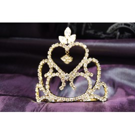 Beautiful Bridal Wedding Gold Tiara Crown with Crystal Party Accessories DH14071