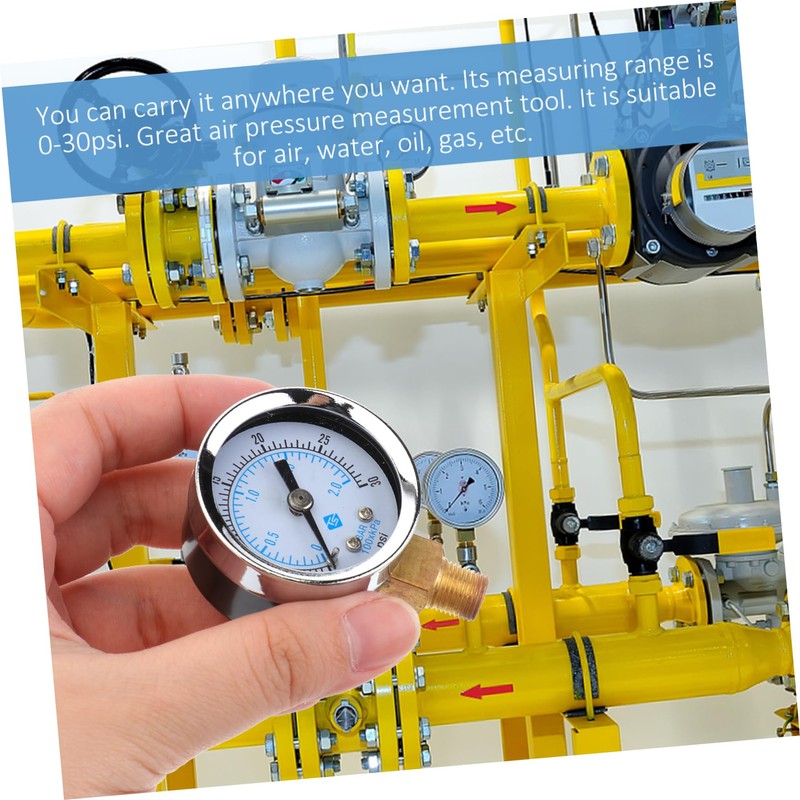VILLFUL Vacuum Pressure Gauge Air Compressor Oil Water Gas Vacuum