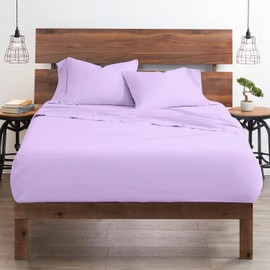Giza Cotton Sheet Twin XL - 1000-Thread-Count Giza-Egyptian-My-Sheets-Pillow 100% Egypt Grown Long Staple Giza Cotton Soft Sheets, 24-Inch EXTRA Deep Pockets 4-PC 1000TC Sheet Set - Lilac