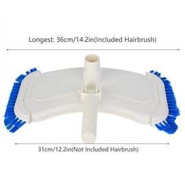 Swimming Pool Suction Vacuum Head Brush Cleaner Above Ground Inground Cleaning Tool Part for Spa Hotel