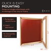 KAIU Vinyl Frame – Solid Wood and Clear Acrylic Wall