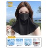 [YILAIYA] UVカットマスク 紫外線対策 2部式口開デザイン日焼け止め 立体 マスクUPF50＋ 日焼け防止 フェイスカバー 夏 呼吸しやすいフェイスカバー