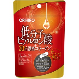 Orihiro Low Molecular Hyaluronic Acid + 30x Thick Collagen, 30 Tablets