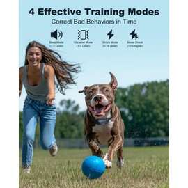 Jugbow Dog Shock Collar - 4200FT Dog Training Collar with Remote for 5-120lbs Small Medium Large Dogs, IPX8 Waterproof E Collar with 4 Training Modes, Security Lock, Rechargeable Shock Collar